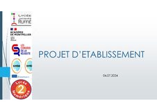 Galerie photo Projet Etablissement  2024/2027